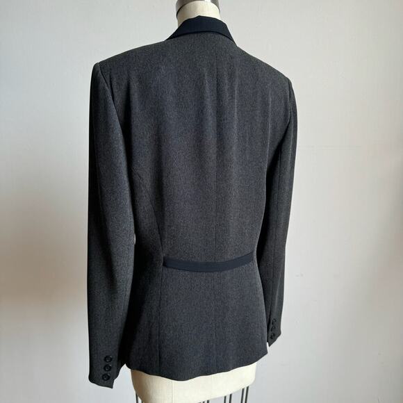 ALEX GARFIELD Slate Gray Contrast Blazer - Picture 2 of 8